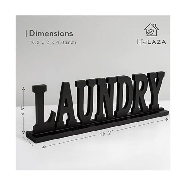 LifeLAZA Letrero de palabras para lavandería decoración
