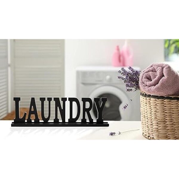 LifeLAZA Letrero de palabras para lavandería decoración