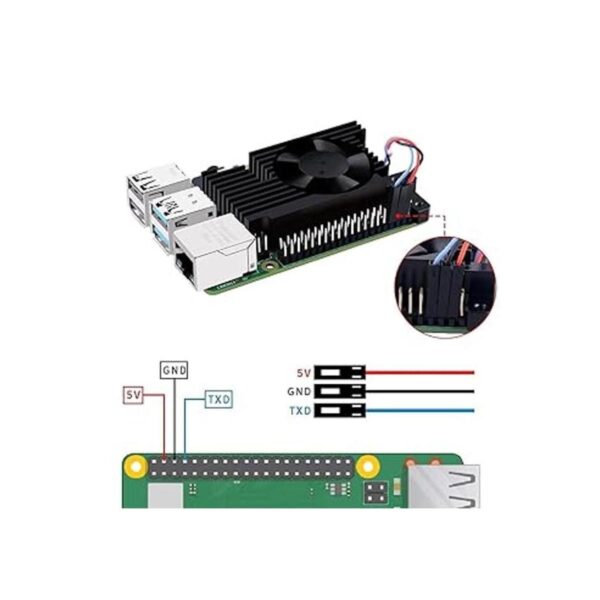 GeeekPi Disipador térmico de aluminio Raspberry Pi 4 con
