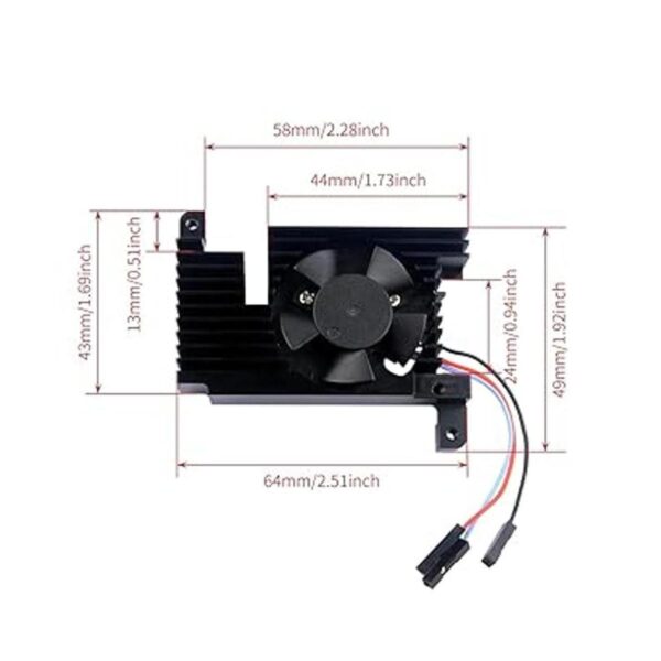 GeeekPi Disipador térmico de aluminio Raspberry Pi 4 con