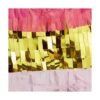 Pinata pequeña rosa y dorada número 4 para decoración de