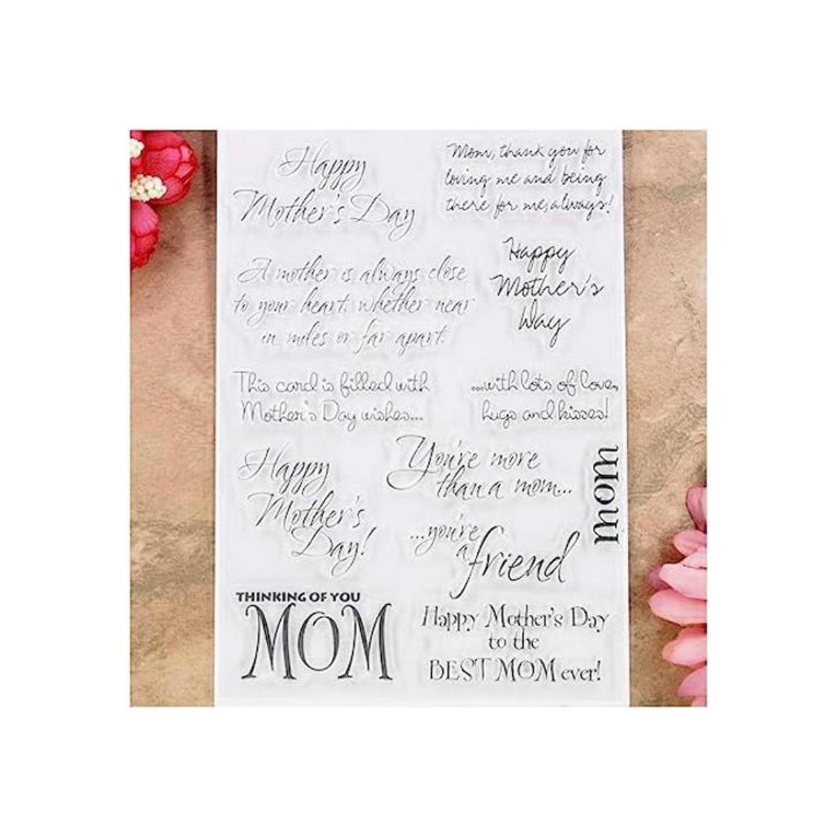 KWELLAM Words Happy Mothers Day Thing of you Mom Sellos