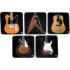 Juego de posavasos para guitarra 5 bonitos posavasos_3