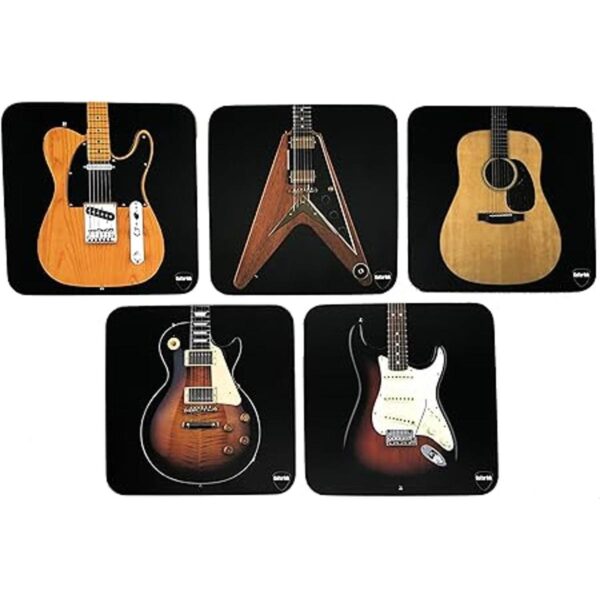 Juego de posavasos para guitarra 5 bonitos posavasos_3