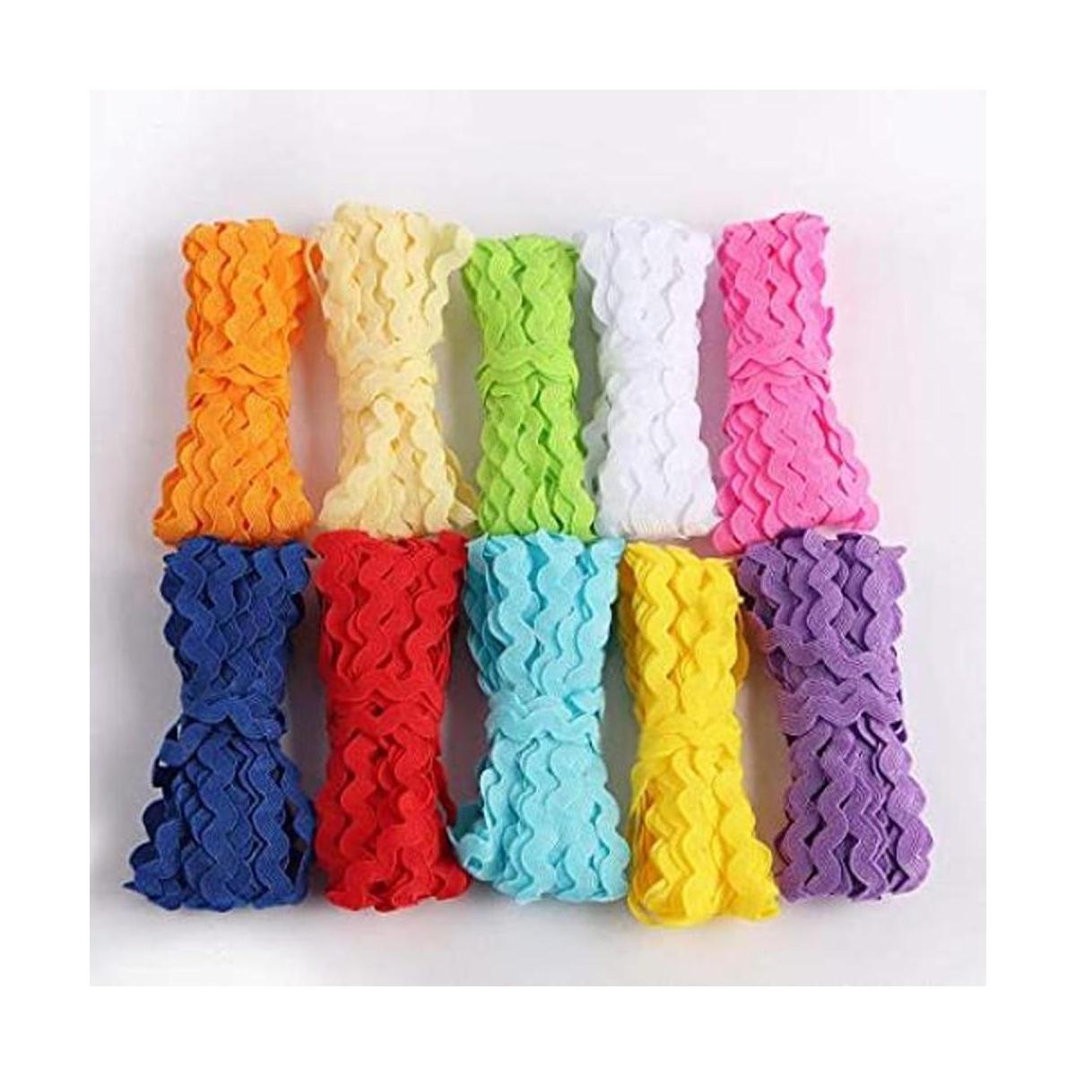 50 yardas de colores ondulados ribete de flecos 0.197