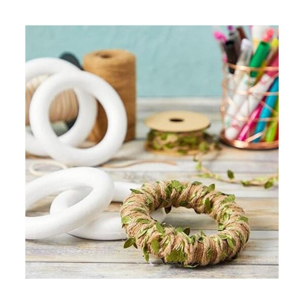 Anillos de espuma blanca para manualidades formas de