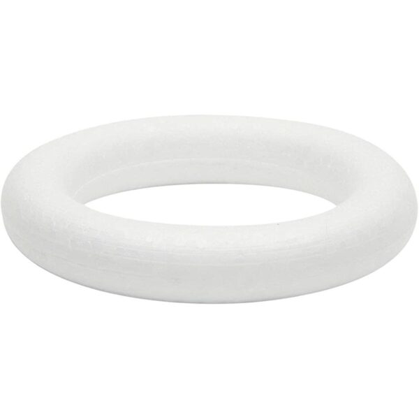 Anillos de espuma blanca para manualidades formas de