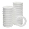 Anillos de espuma blanca para manualidades formas de