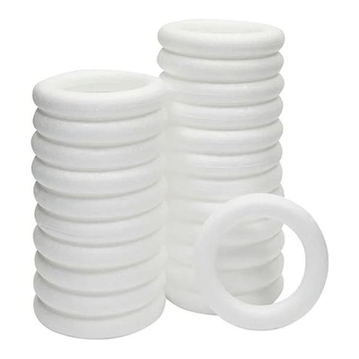 Anillos de espuma blanca para manualidades formas de