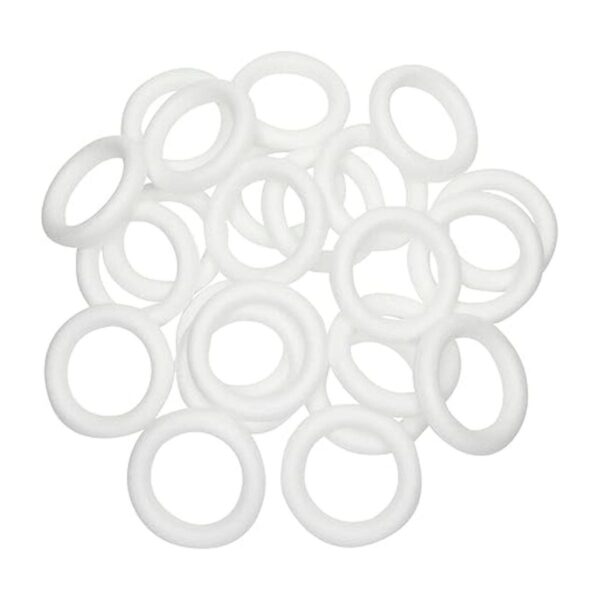 Anillos de espuma blanca para manualidades formas de