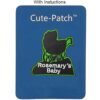 Rosemarys Baby Parche para plancha con texto en inglés_3
