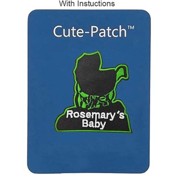 Rosemarys Baby Parche para plancha con texto en inglés_3