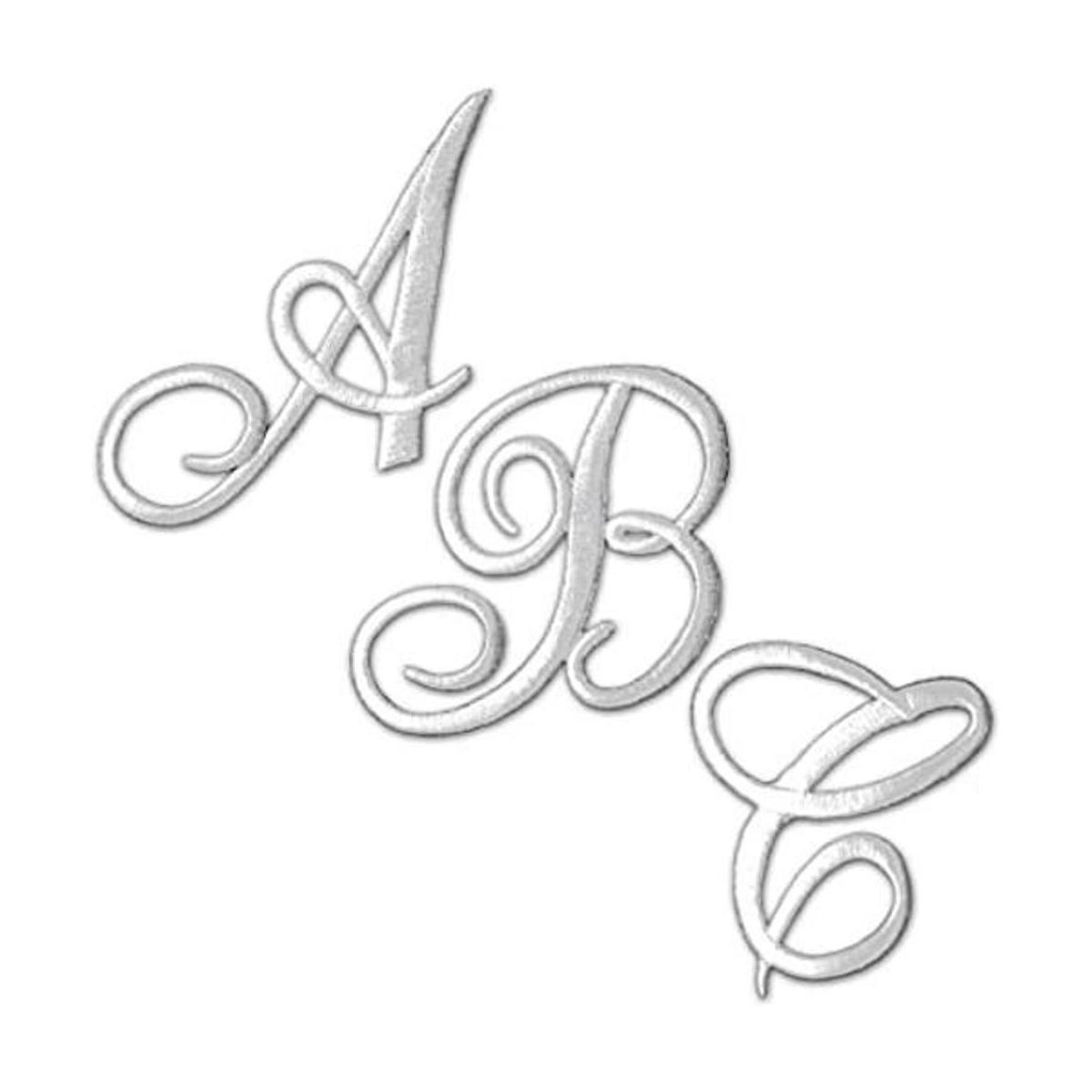 Kit de 26 piezas de parche de letras con monograma
