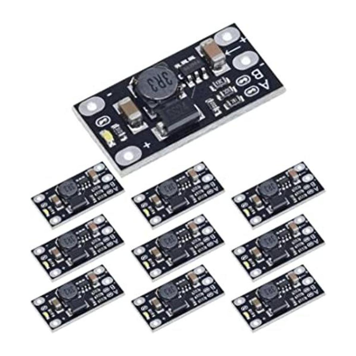 ANMBEST 10 unids mini impulso módulo 3.7 V a 5 V 8 V 9 12