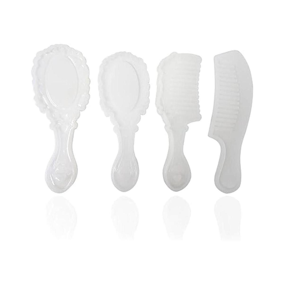 Honbay 4 piezas de silicona espejo peine de pelo hacer
