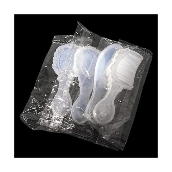 Honbay 4 piezas de silicona espejo peine de pelo hacer_4