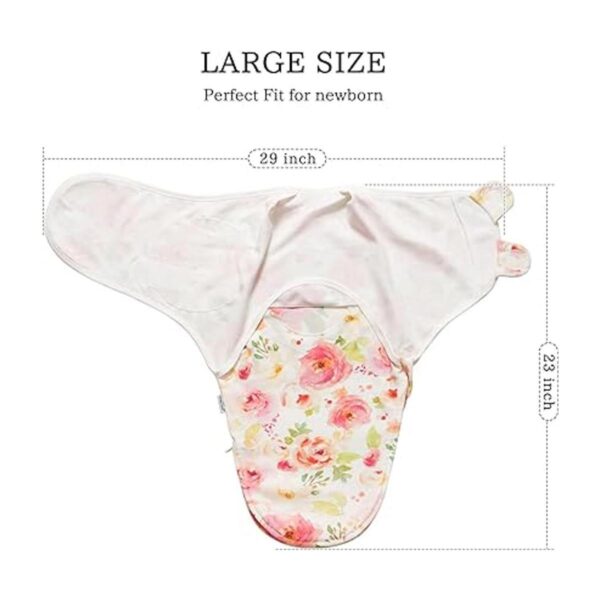Manta de envoltura para bebé niña y niño paquete de 3
