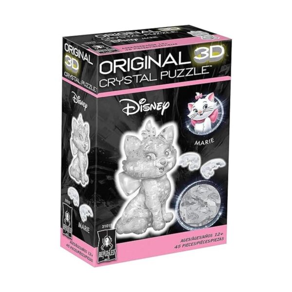 Disney Marie Clear Rompecabezas de cristal 3D original_6