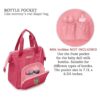 HappyVk Bolsa de pañales para bebé con cambiador de_2