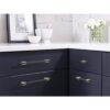 Amerock Tirador de gabinete Oro cepilladonegro mate_2