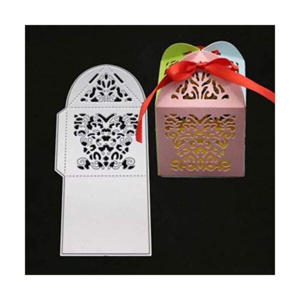 Hueco caja de regalo bolsa de metal troquelado mariposa_4