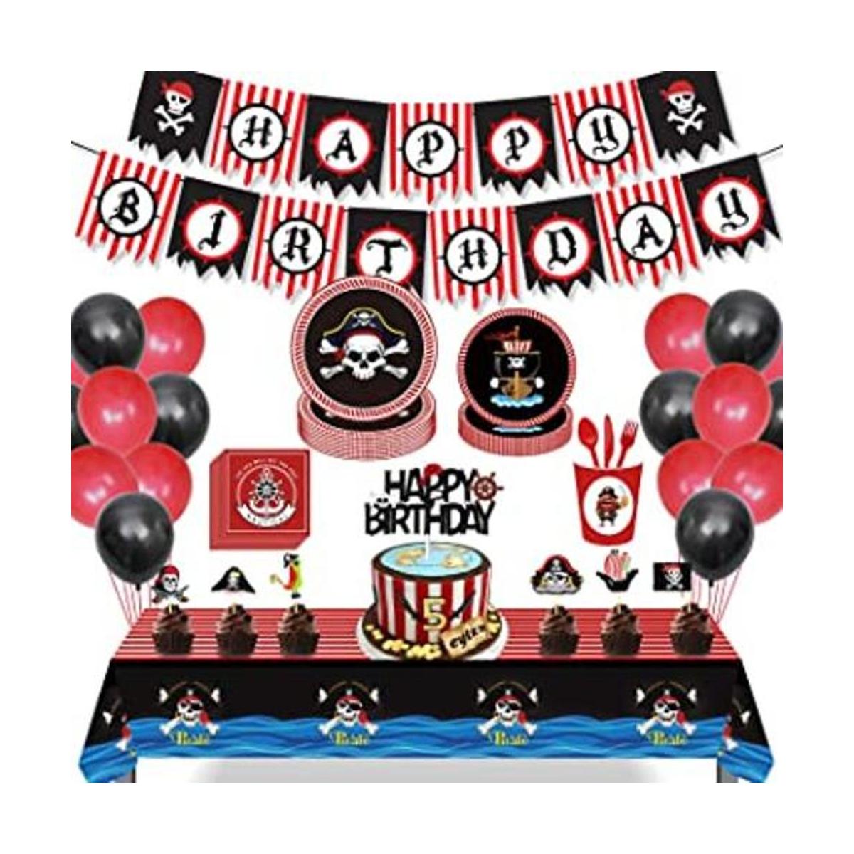 JHkim Suministros para fiestas de piratas 157 piezas para