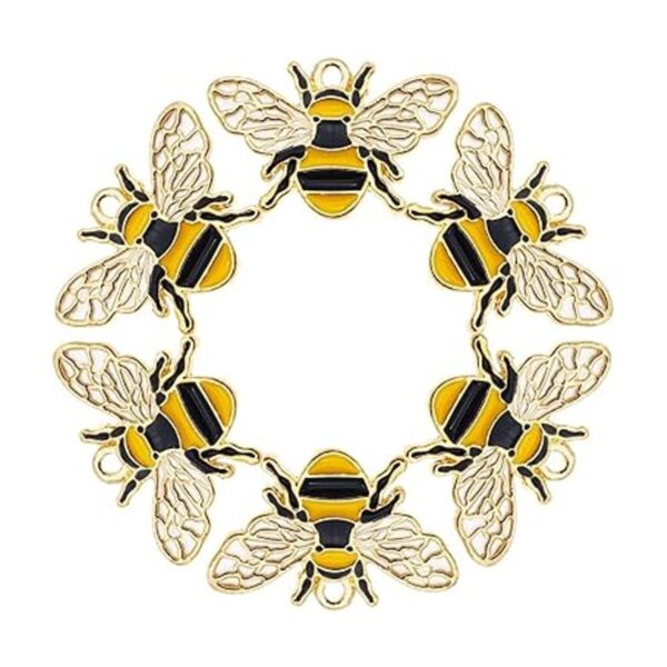 JJGrace 24pcs 1.024x0.669 in esmalte Little Bee Honeybee_4