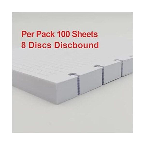 Papel de repuesto A5 TUL Discbound forrado cuadernos de 8_4