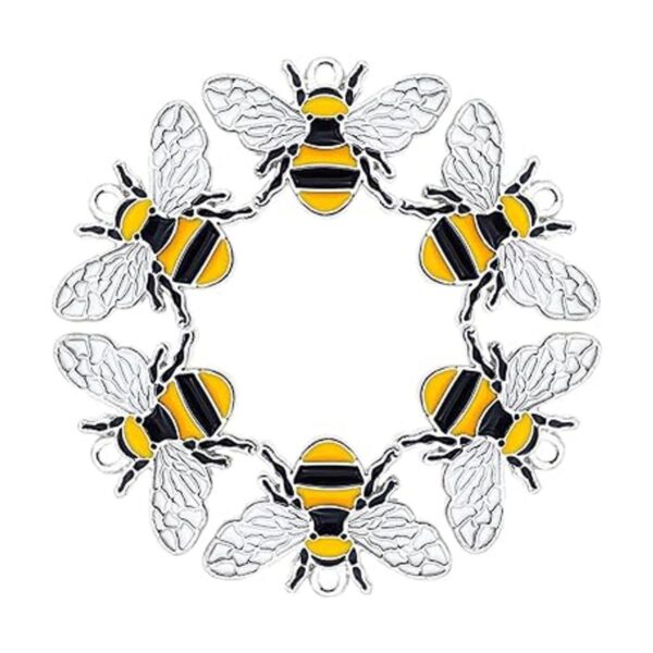 JJGrace 24pcs 1.024x0.669 in esmalte Little Bee Honeybee_5