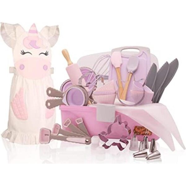Juego de hornear Unicorn Kids con estuche de
