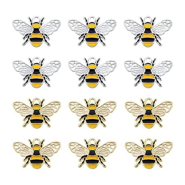 JJGrace 24pcs 1.024x0.669 in esmalte Little Bee Honeybee_1