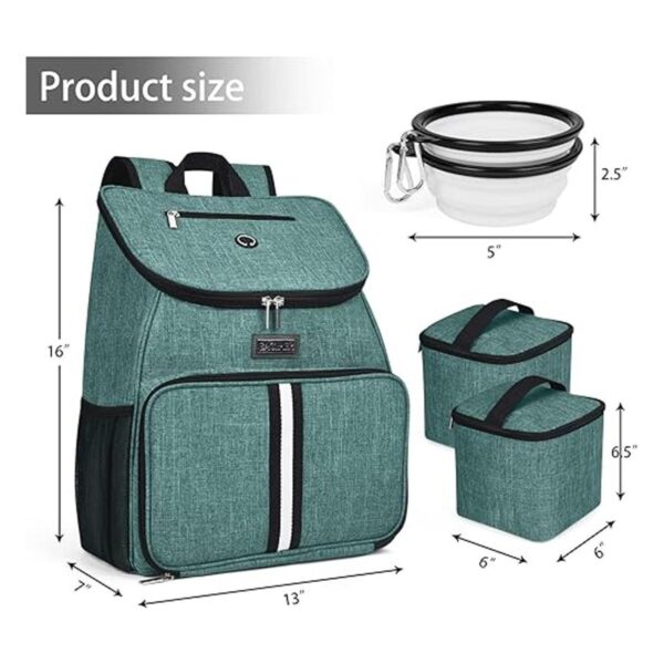 BAGLHER Bolsa de viaje para perros mochila de suministros_3