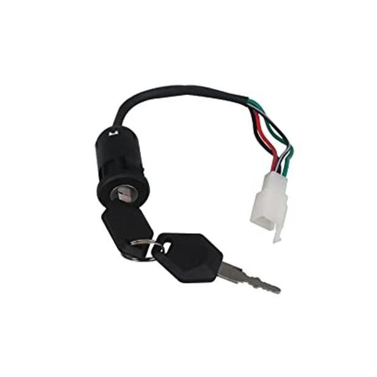 HKOO Interruptor de llave de encendido de 4 pines de 4