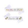 Paquete de banda de baby shower Mom To Be y Dad To_1