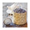 4 tazas de lavanda en botella de vidrio pequeña capullos