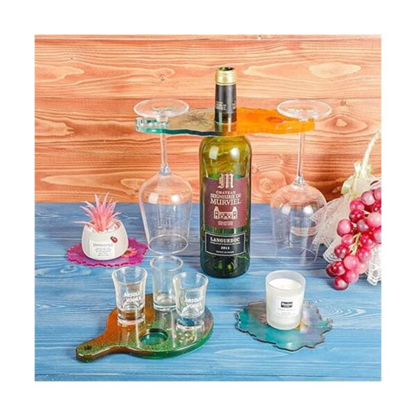 Geiserailie 4 piezas de soporte para copas de vino molde