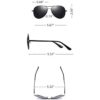 Increíbles 7 gafas de sol polarizadas aviador retro para_4
