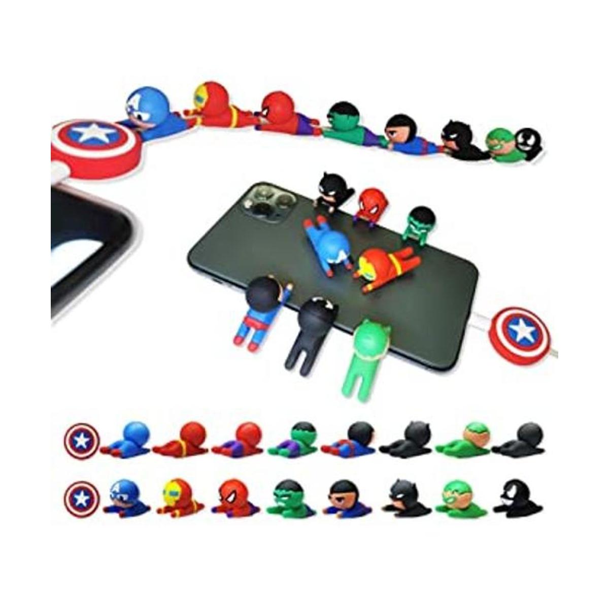 9 protectores de cables para iPhoneiPad cable USB