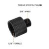 Frgyee Adaptador de soporte de micrófono de 58 hembra a_2