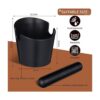 Juego de 2 piezas de caja de café Espresso Knock Box