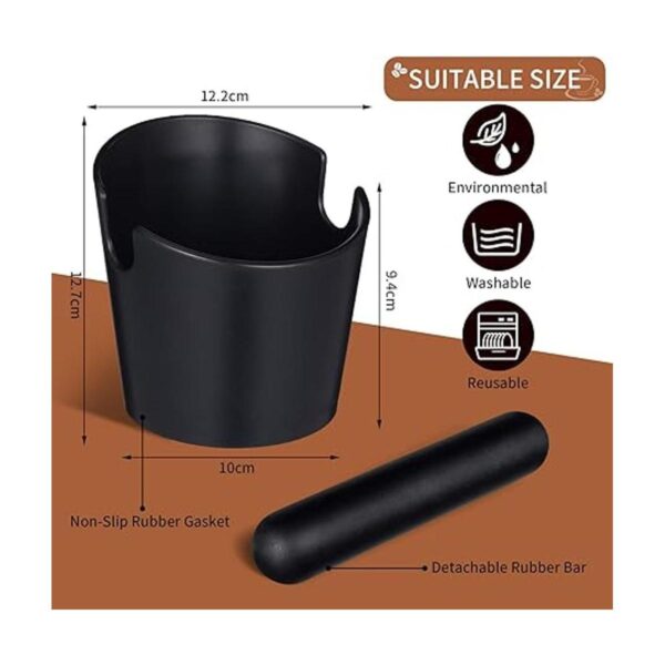 Juego de 2 piezas de caja de café Espresso Knock Box