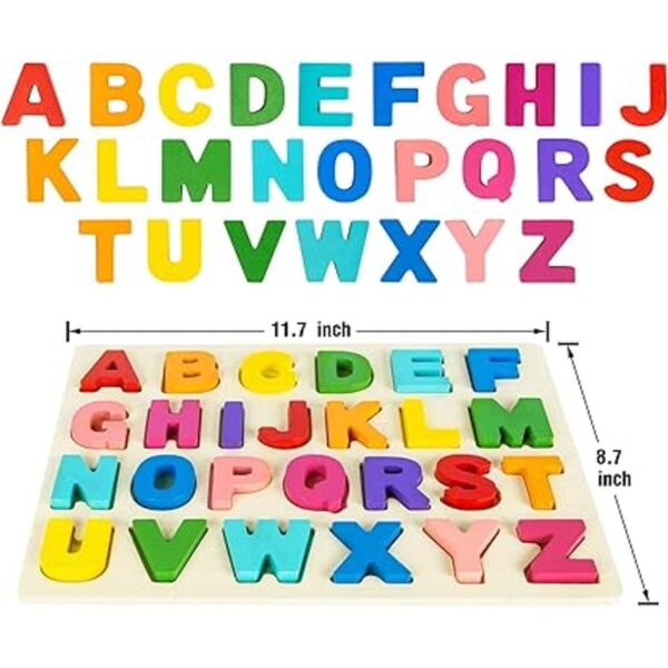 Attmu Rompecabezas de madera para niños pequeños_4