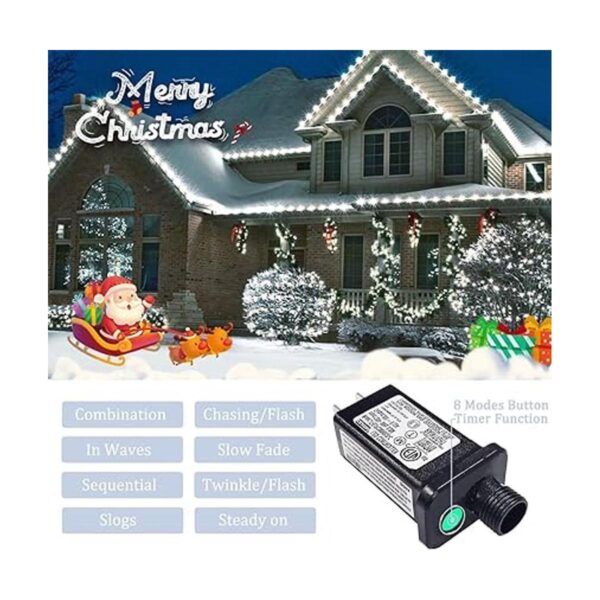 JMEXSUSS 200 luces LED de red de malla para exteriores 8