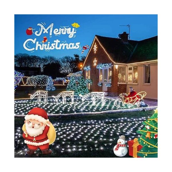 JMEXSUSS 200 luces LED de red de malla para exteriores 8