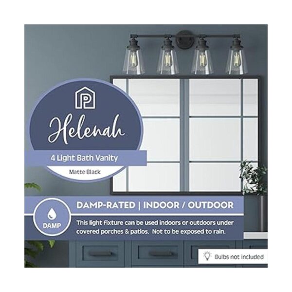 Prominence Home Helenah Lámpara de tocador de baño con 4