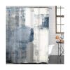 ArtSocket Juego de 4 cortinas de ducha color azul marino_3