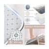 ArtSocket Juego de 4 cortinas de ducha color azul marino_5