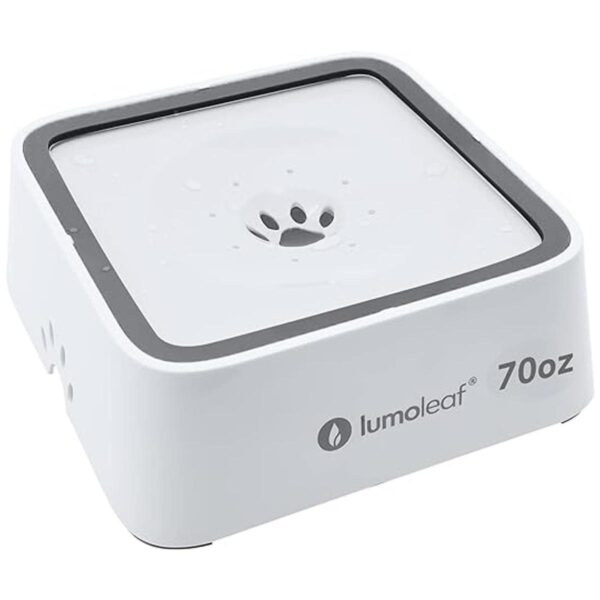 LumoLeaf Cuenco de agua para perros de 70 onzas sin_1