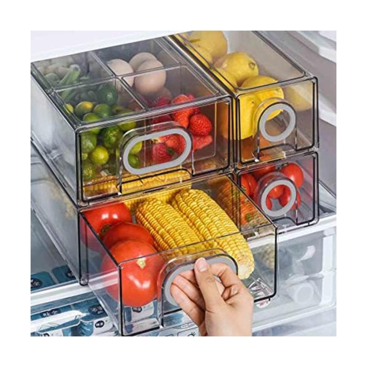 Organizador de refrigerador juego de 6 cajones de