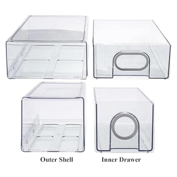 Organizador de refrigerador juego de 6 cajones de_3